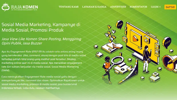 RajaKomen Rekomendasi Jasa Like Instagram dan Komen TikTok yang Terpercaya
